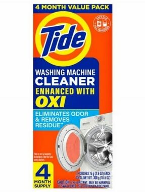 Tide Washing Machine Cleaner with OXI - Orange/Yellow/Blue